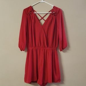 Red romper
